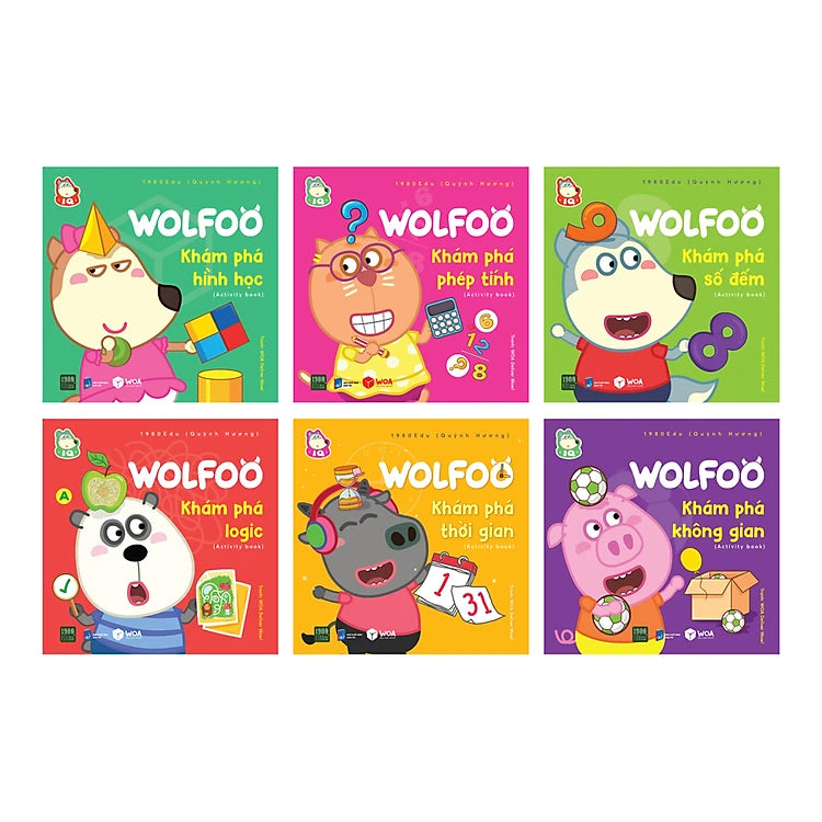Wolfoo khám phá (combo 6 cuốn) (3-6t)