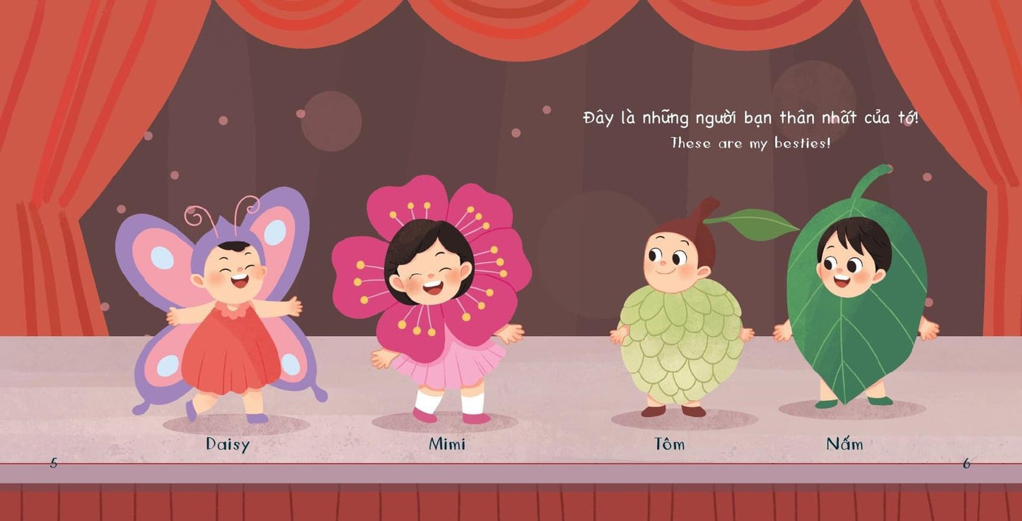 Bé học giao tiếp 1 - song ngữ: Con muốn - Con cảm thấy - Con thích - Đây là (combo 4 cuốn) (tuổi 0-3)