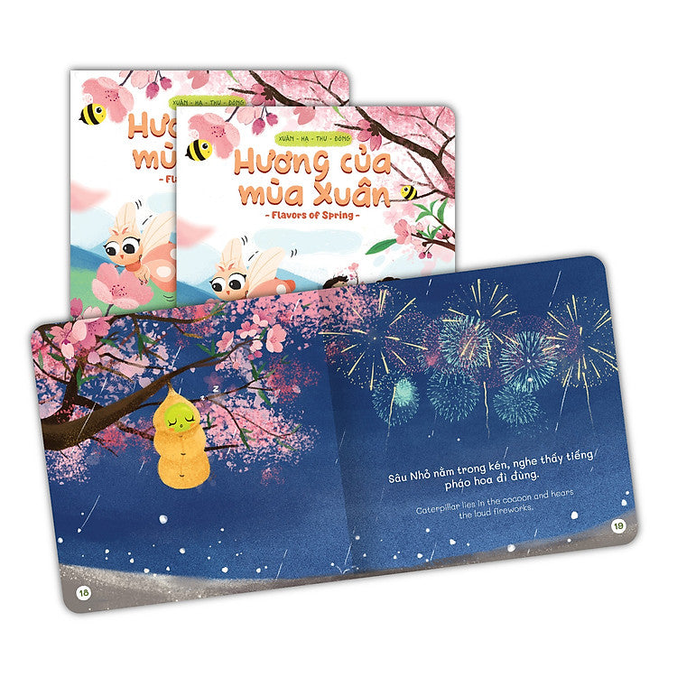Xuân Hạ Thu Đông - Song Ngữ (Combo 4 Cuốn) (0-6 tuổi)