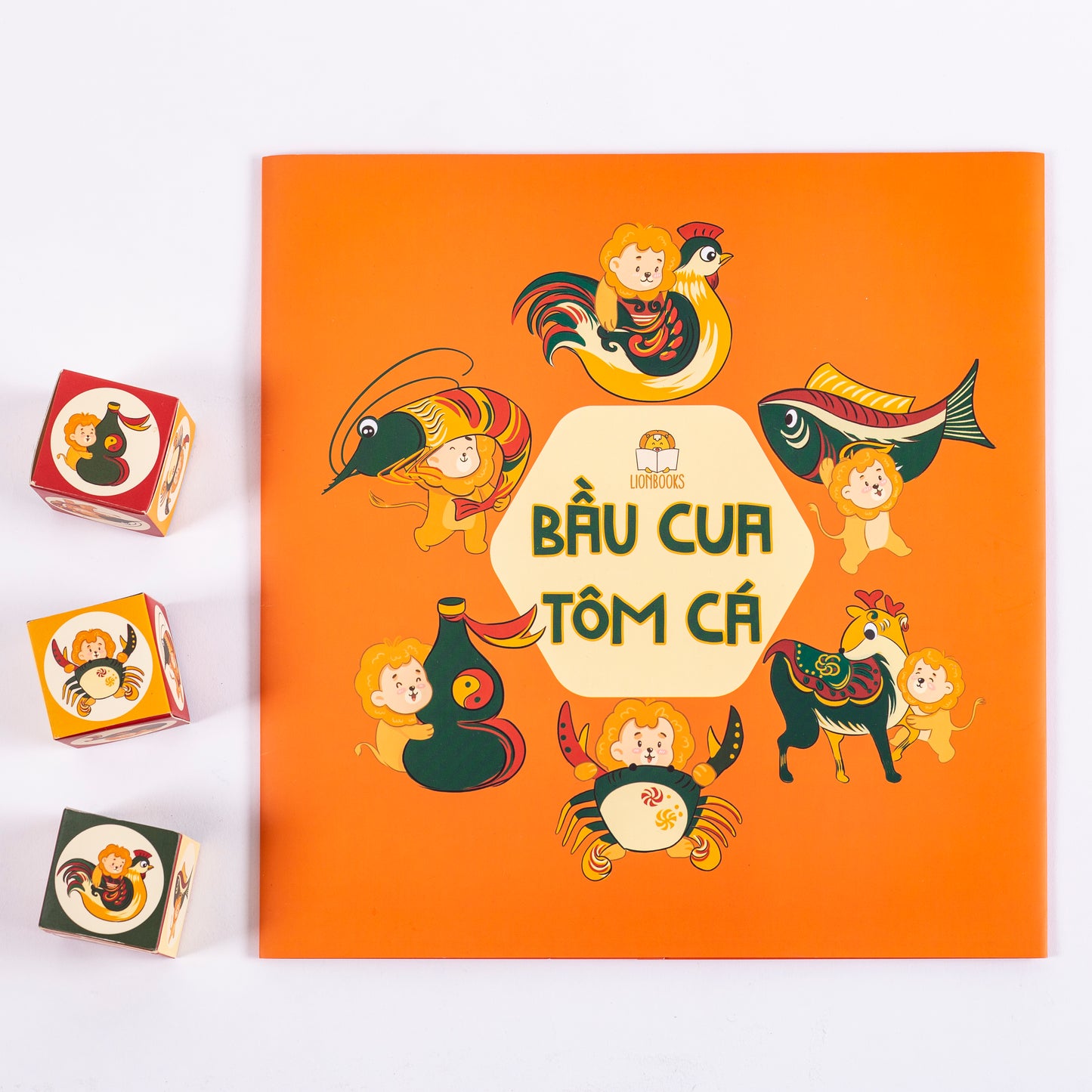 Mở ra là thấy Tết - miền Nam - song ngữ (combo sách & trò chơi Bầu cua tôm cá) (tuổi 1+)