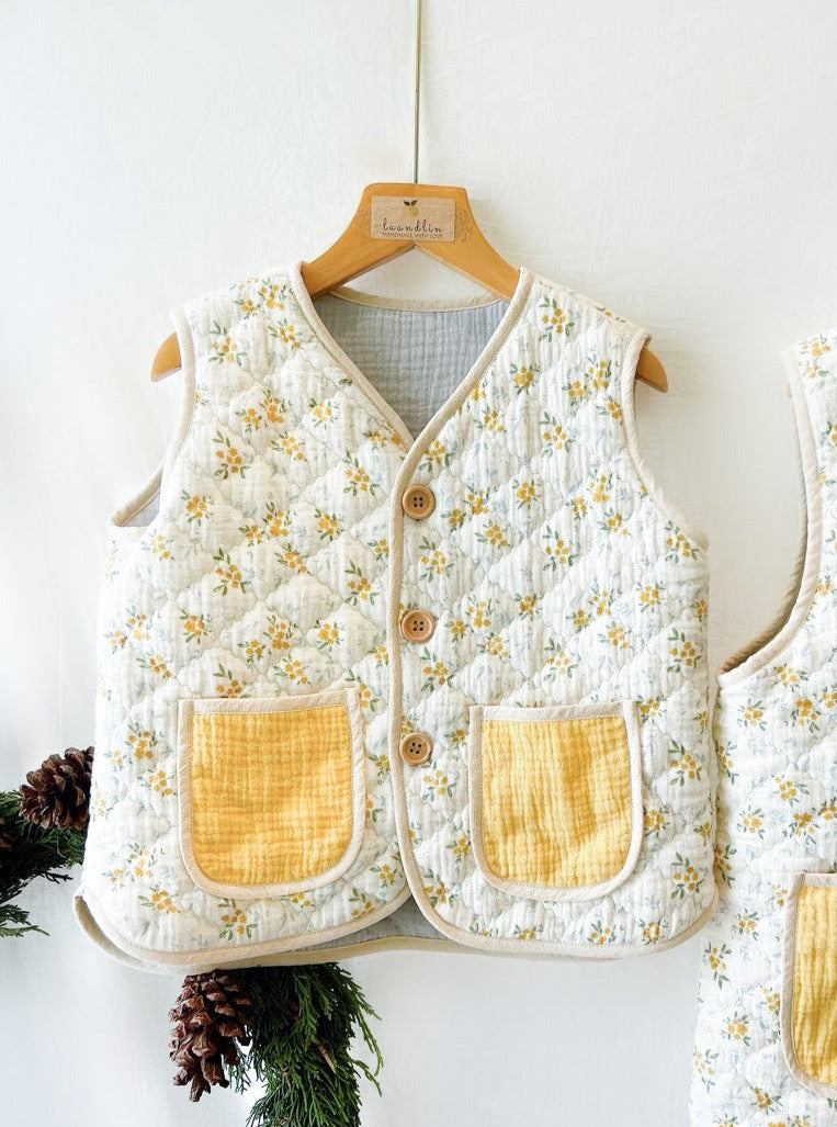 Handmade Buttercup Girl Gilet Yellow