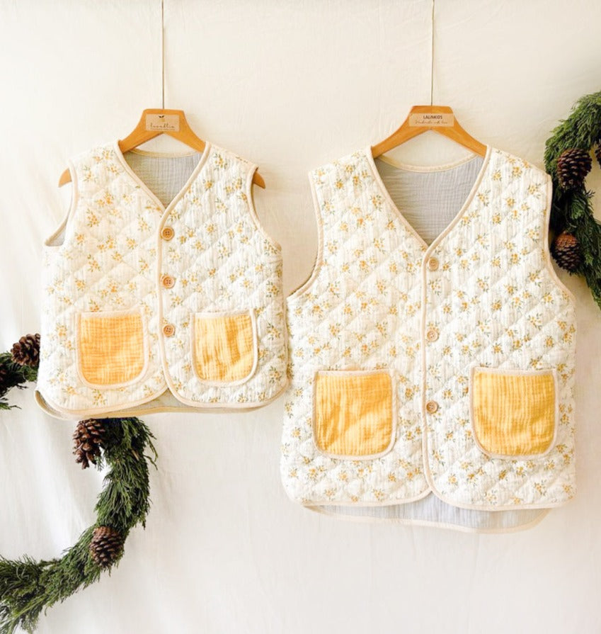 Handmade Buttercup Mom Gilet Yellow