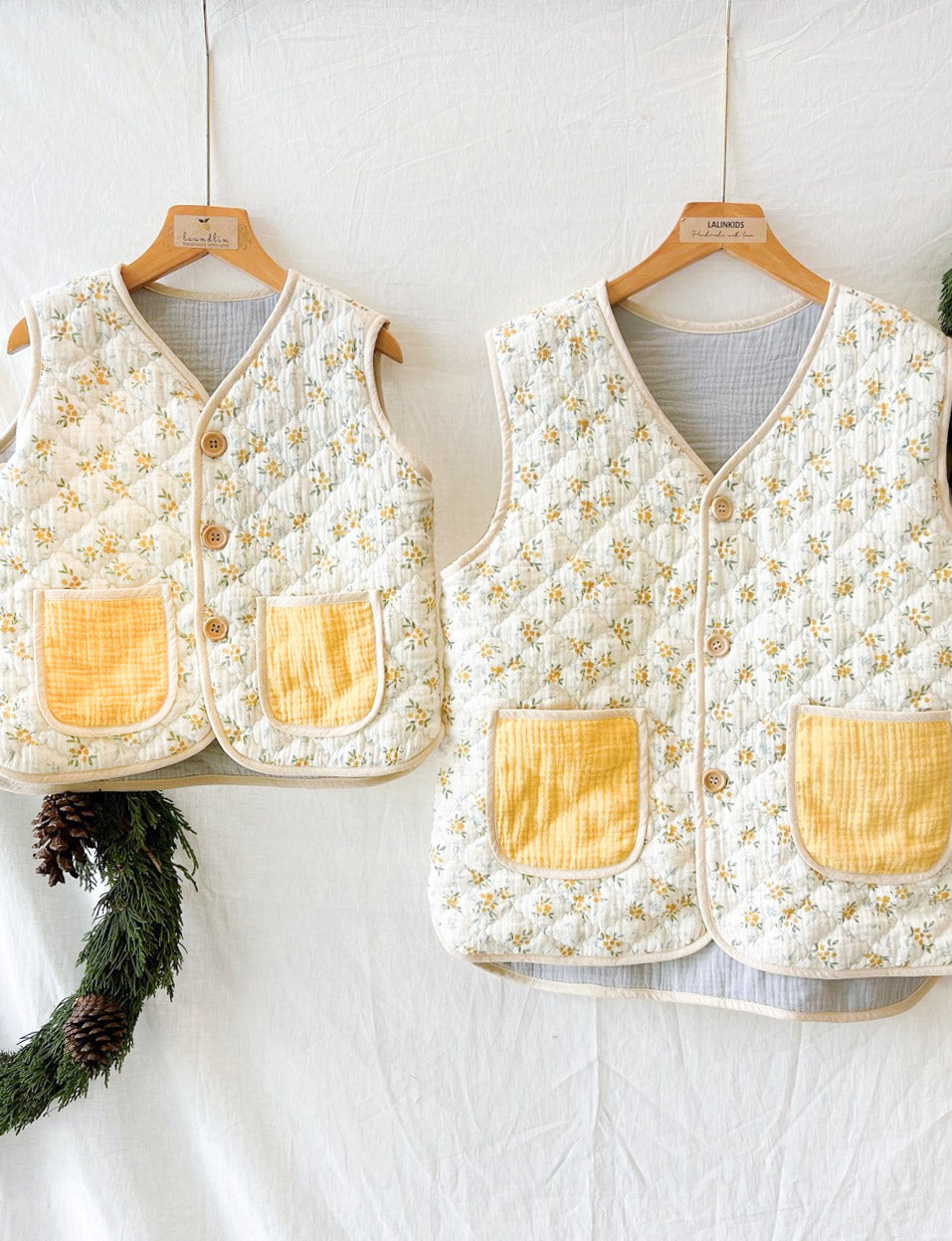 Handmade Buttercup Girl Gilet Yellow