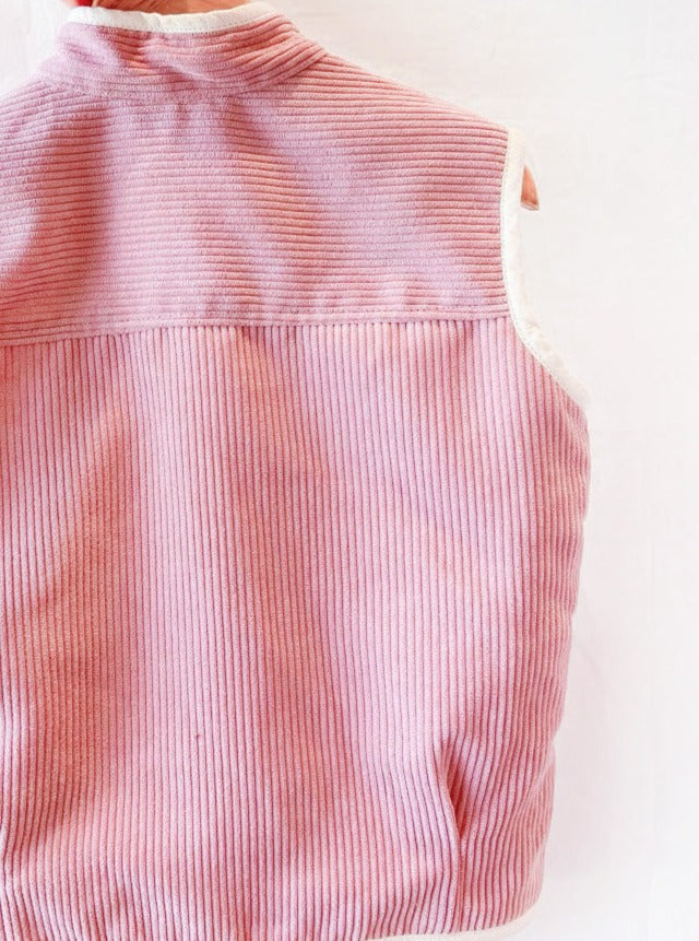 Handmade Hedgehog Gilet Dusty Pink