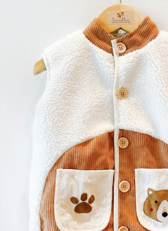 Handmade Bear Gilet Unisex