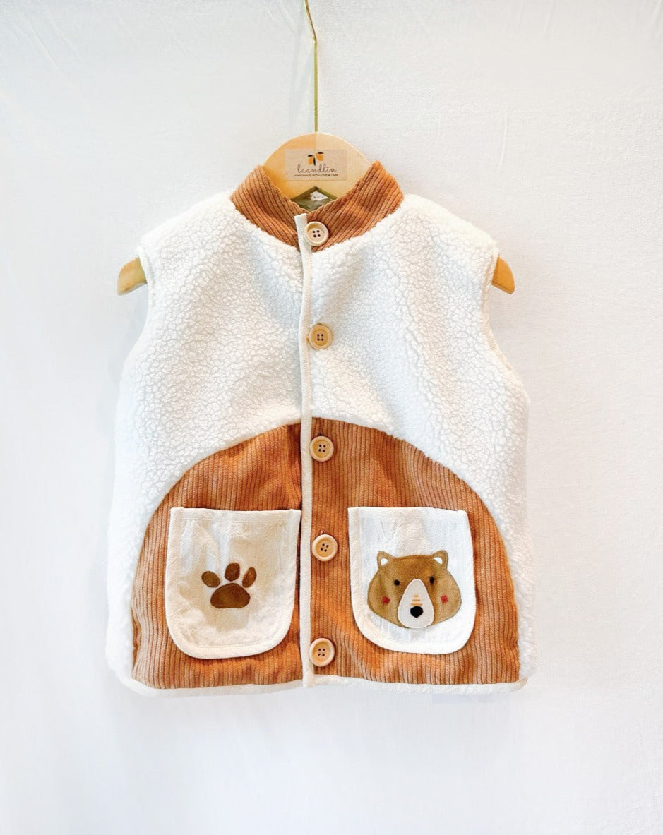 Handmade Bear Gilet Unisex