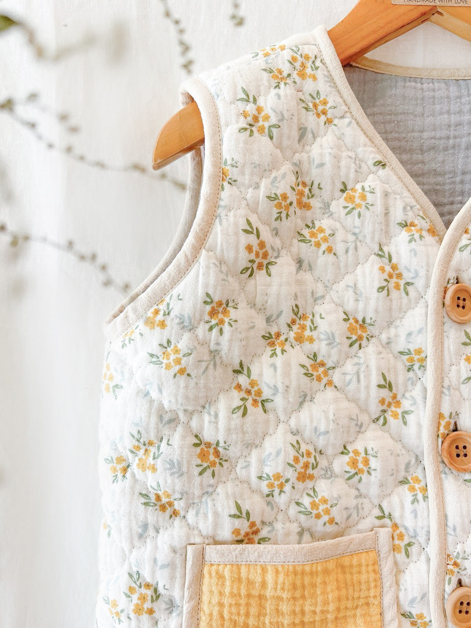 Handmade Buttercup Mom Gilet Yellow