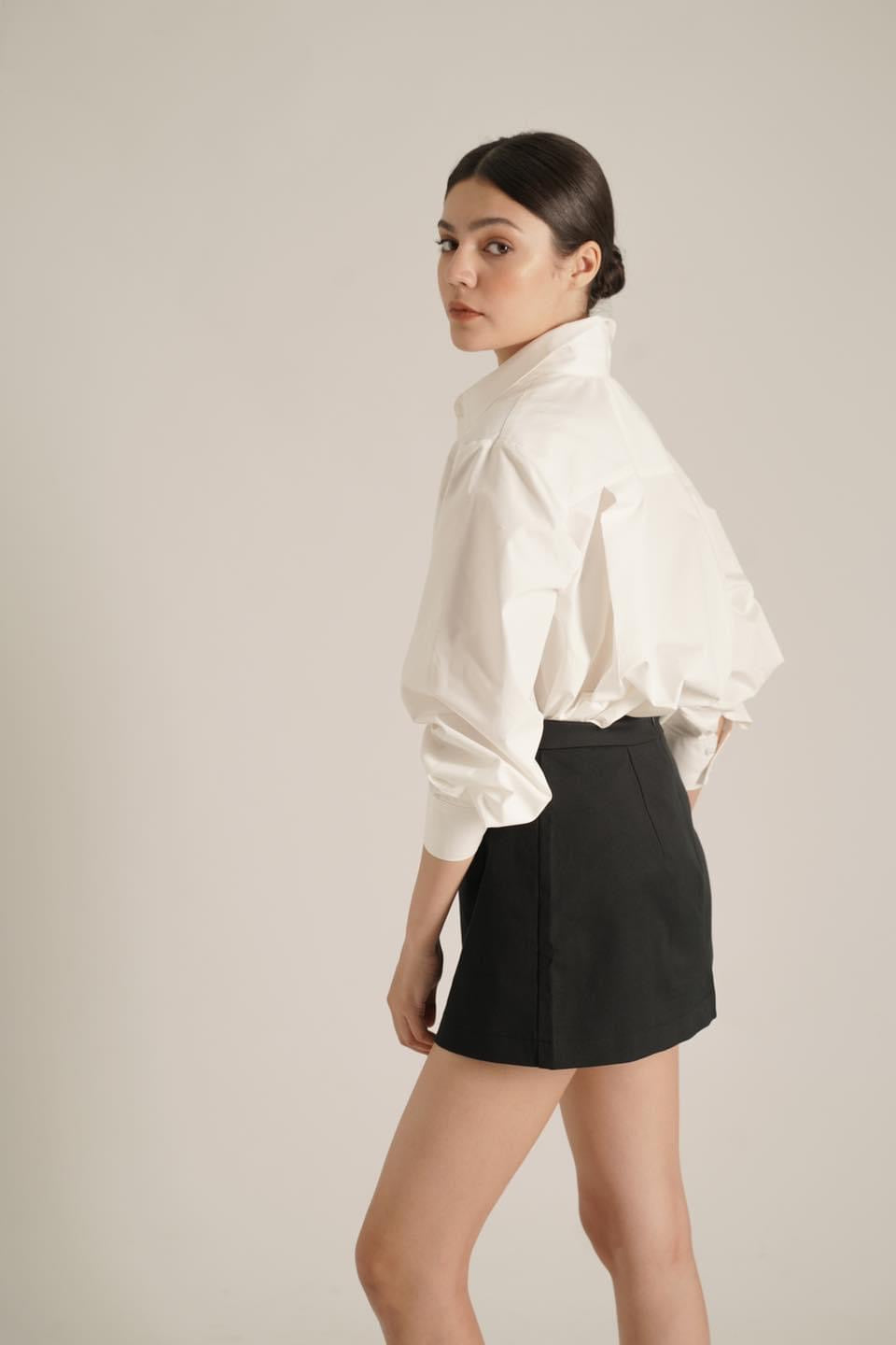 Free-size Boxi shirt with split