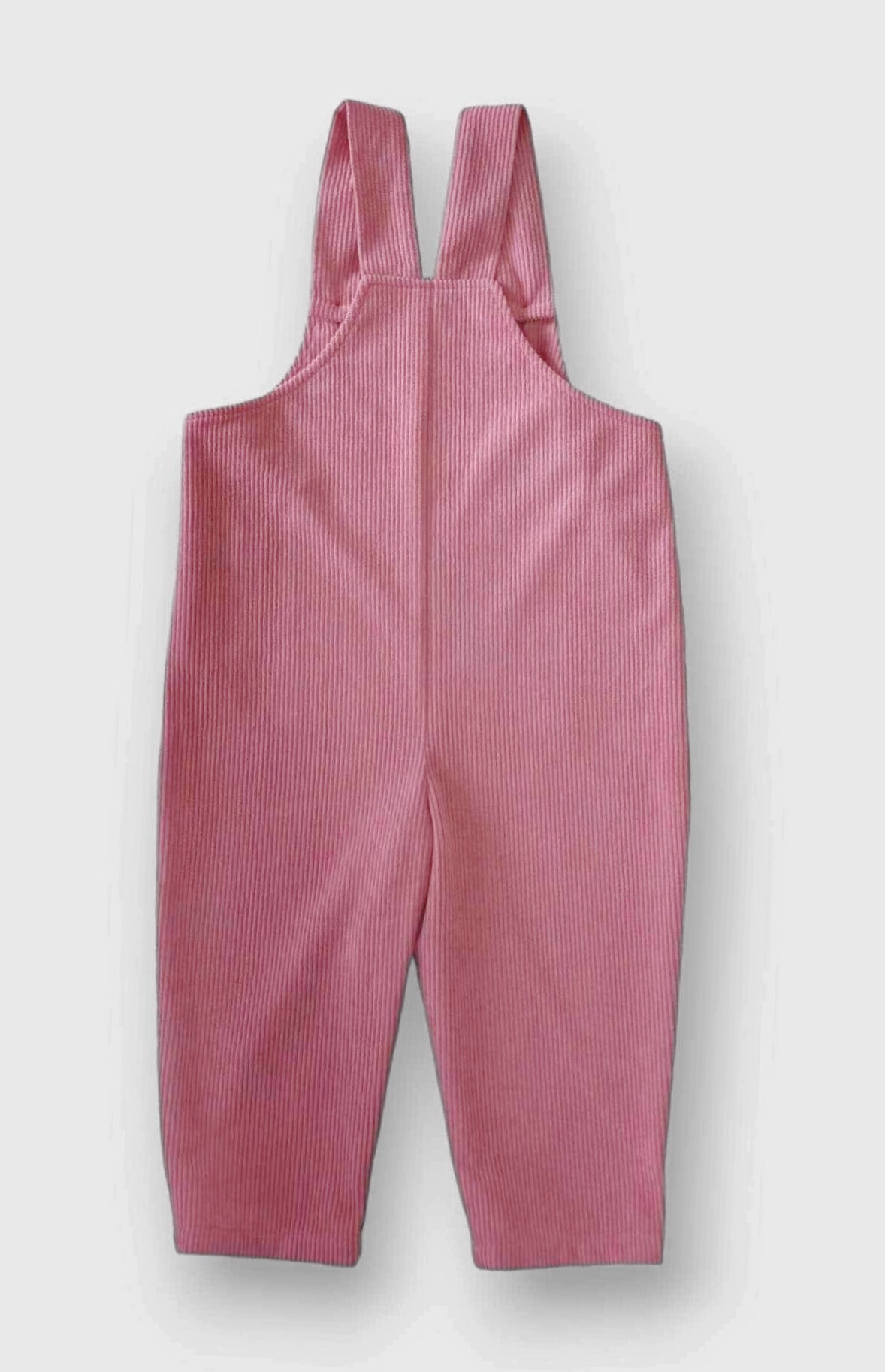 Featherlight corduroy dungaree pink