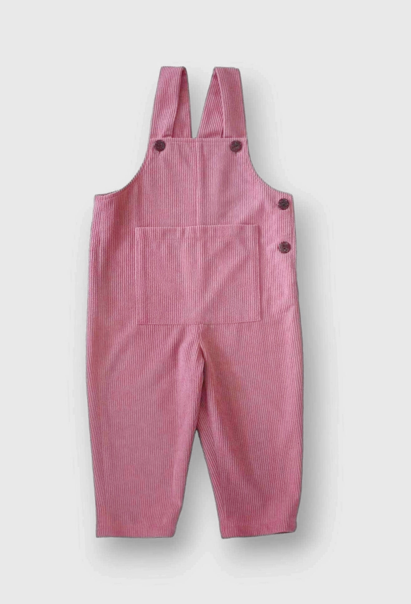 Featherlight corduroy dungaree pink