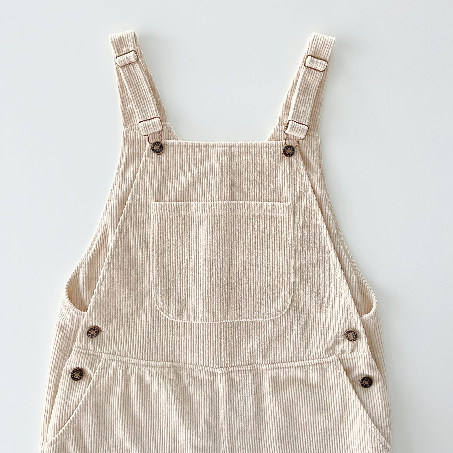 Petite mama corduroy dungaree beige
