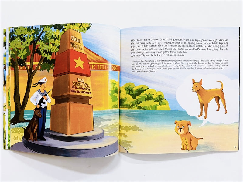 Bộ Trường Sa - Biển ấy là của mình (song ngữ): Phong Ba Nơi Đầu Sóng - Biển Ấy Là Của Mình (Combo 2 Cuốn)(1-6 tuổi)
