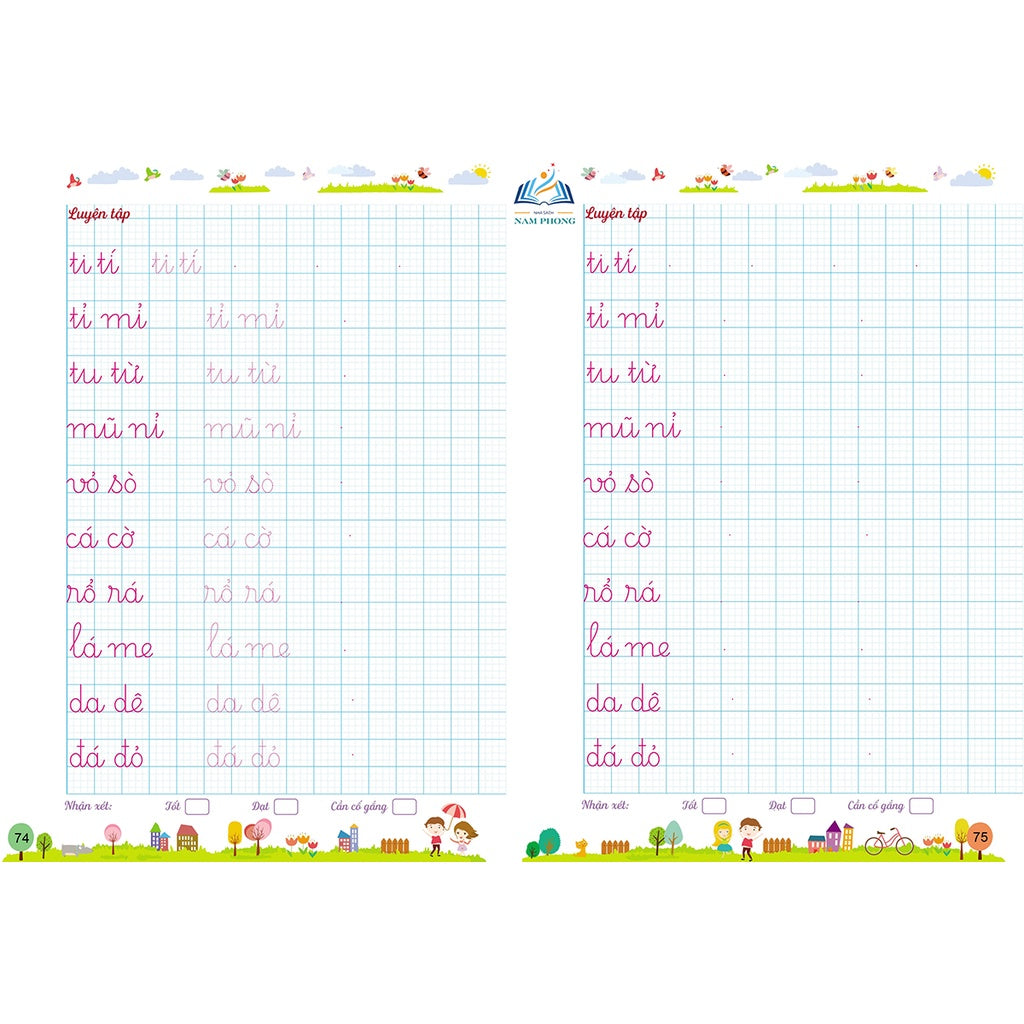 Vở Tập Viết Trọn Bộ - Phiên Bản Mới Nhất 5 Trong 1