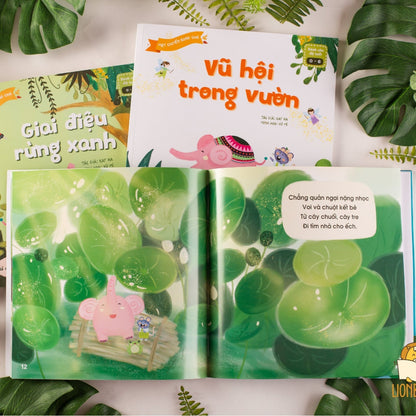 Một chuyến rong chơi (combo 3 cuốn): Thanh âm đầm lầy, Vũ hội trong vườn, Giai điệu rừng xanh (0-6 tuổi)