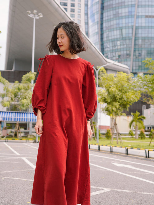 Handmade Red long dress