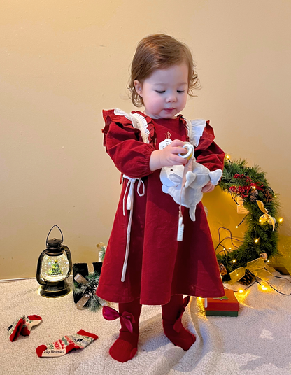 Handmade Red Olaf long sleeve dress