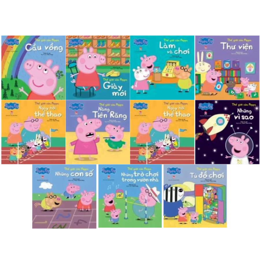 Thế Giới Của Peppa (combo 10 cuốn) (0-6t)